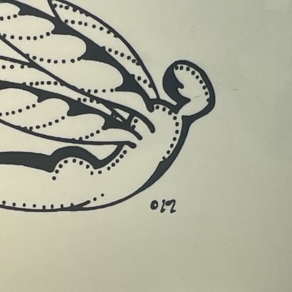 Dragonfly Cafe Taos New Mexico Coffee Latte Mug Vegan Vegetarian Restaurant Logo - Picture 2 of 7